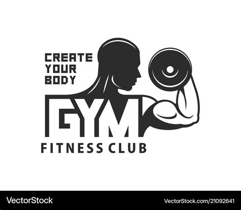 Gym logo template Royalty Free Vector Image - VectorStock