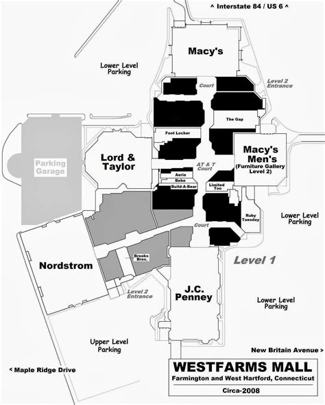 Westfarms Mall Map - BAHIA HAHA