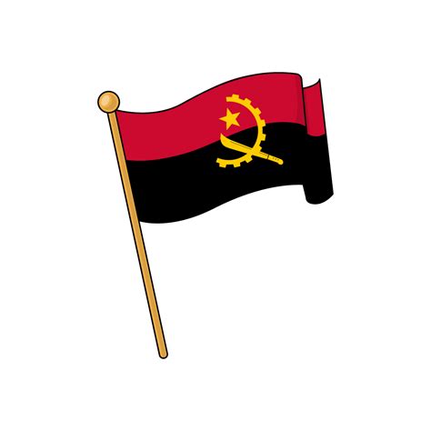 Angola Flag Royalty Free Stock SVG Vector and Clip Art