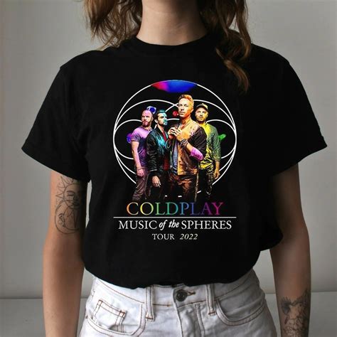 Coldplay World Tour 2022 Coldplay Music Of The Spheres Black T-shirt ...