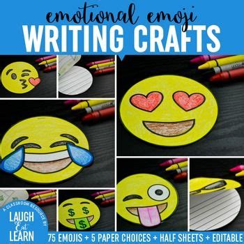 Emoji Writing Crafts | Writing crafts, 4th grade writing, Classroom writing