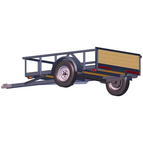 Torsion Trailer Axle Plans – 4' x 6', 2000 lb – With Options