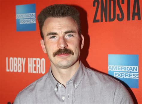 Chris Evans Went Out in Public With This Mustache on His Face ...