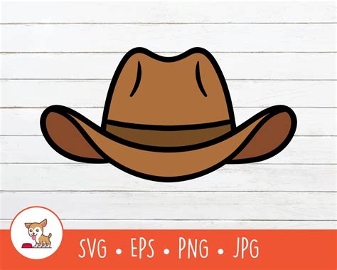 Cowboy Hat Clipart, Vector Cowboy Hat SVG, Cowboy Cut File for Cricut ...