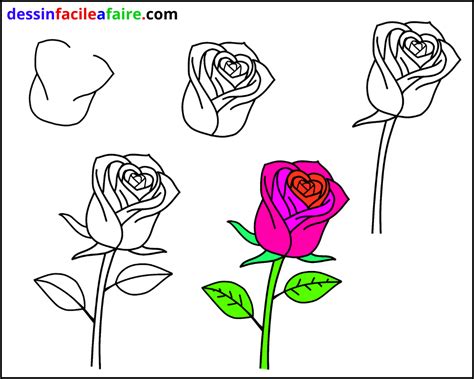 Dessiner une fleur - Dessin facile a faire