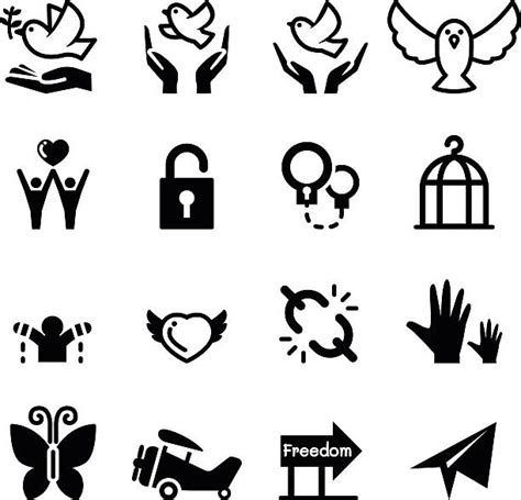 Freedom Dove Symbols Of Peace Human Hand Illustrations, Royalty-Free ...