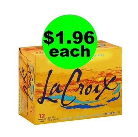 Publix Deal: 🍋 $1.96 LaCroix Sparkling Water 12 Packs! (5/1-5/7 Or 5/2-5/8)