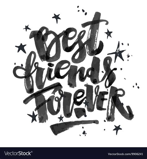 Best friends forever Royalty Free Vector Image