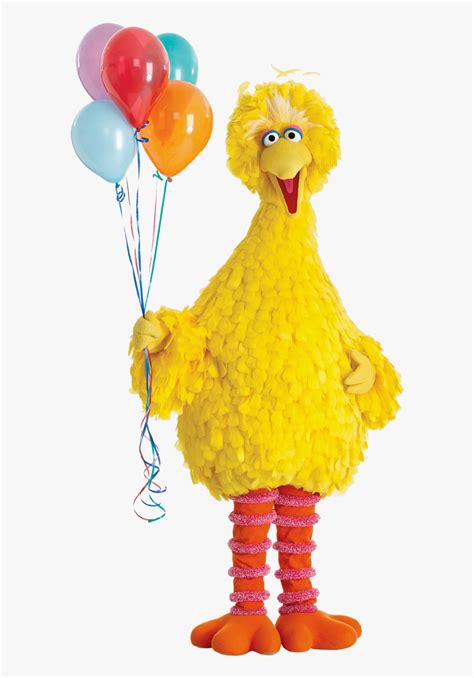 Big Bird With Balloons, HD Png Download is free transparent png image ...