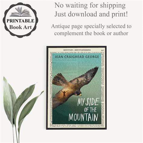 Printable 'My Side Of The Mountain' Book Cover Poster | Etsy