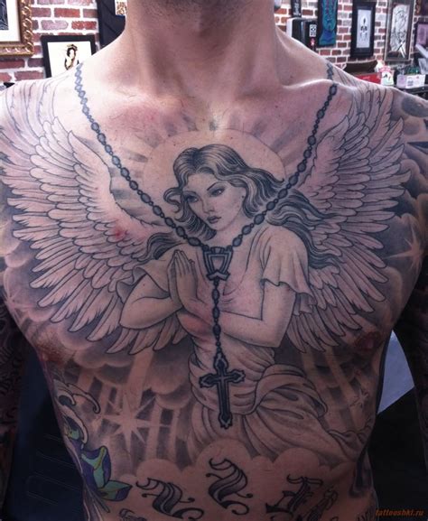 Angel Chest Tattoos • Arm Tattoo Sites