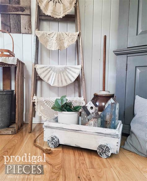 Farmhouse Wooden Wagon Makeover - Prodigal Pieces