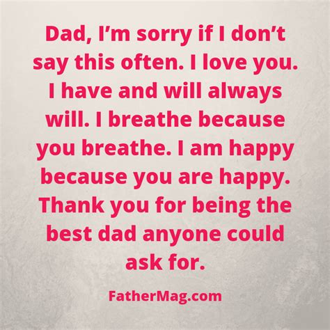 110 I Love My Dad Quotes With Beautiful Images - Fathering Magazine