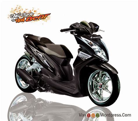 Modifikasi Honda Beat Hitam - Thecitycyclist