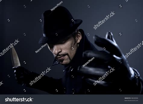 Scary Man With A Knife Stock Photo 38638906 : Shutterstock