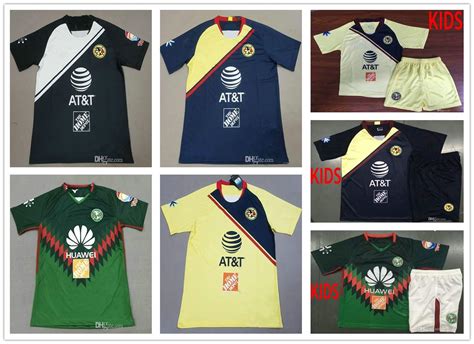 2020 2019 LIGA MX Club America Soccer Jerseys Home Away 3rd Orange 18 ...