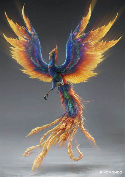 ArtStation - Phoenix Concept Design, Wei Guan | Fênix pássaro, Desenhos ...