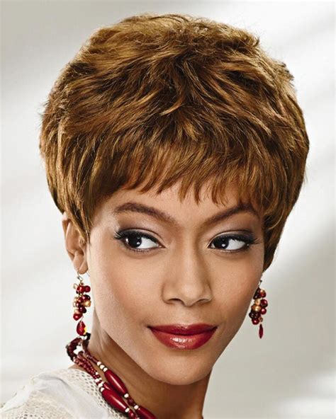 Short Curly Pixie Human Hair Wigs - Wavy Haircut