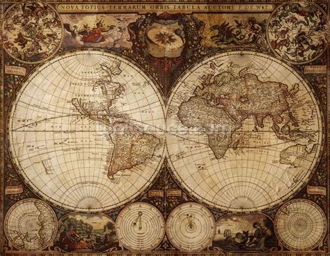 Vintage World Map Wallpapers - 4k, HD Vintage World Map Backgrounds on ...