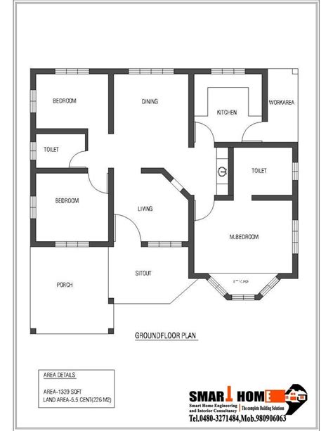 1320 Square Feet 3BHK Kerala Home Design At 5.5 Cent Plot - Home Pictures