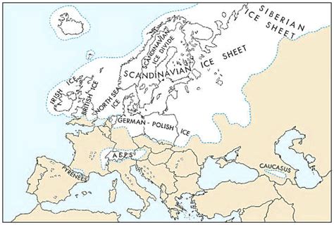 Ice Age Europe Map