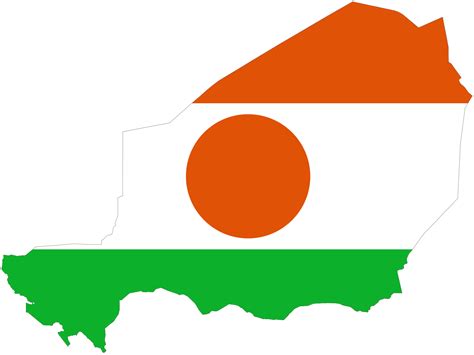 Niger Flag Map - MapSof.net