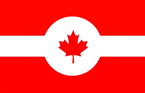 Canadian flag in an alternate style style : r/vexillology