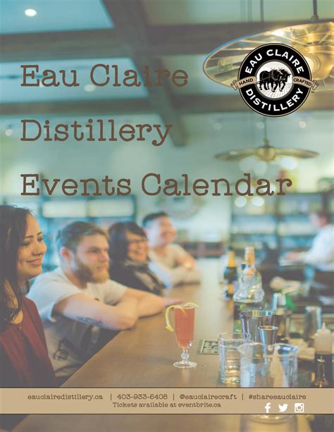 Eau Claire Distillery Events by Eau Claire Distillery - Issuu