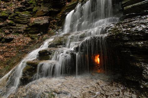 Eternal Flame Falls: New York's fiery waterfall explained and how to ...