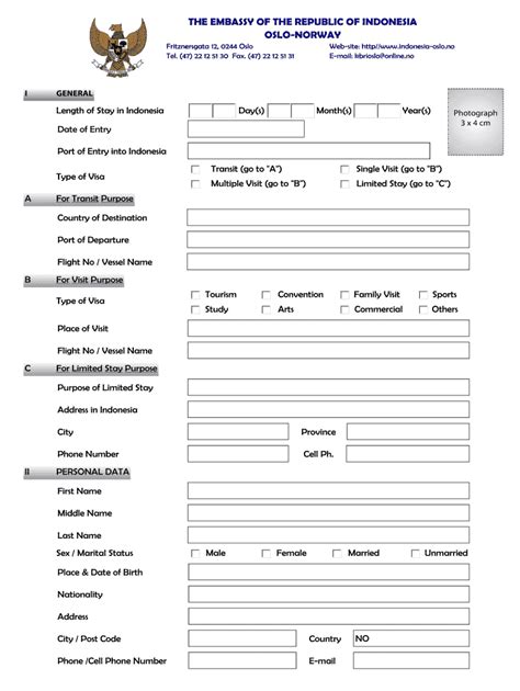 Indonesia immigration form: Fill out & sign online | DocHub