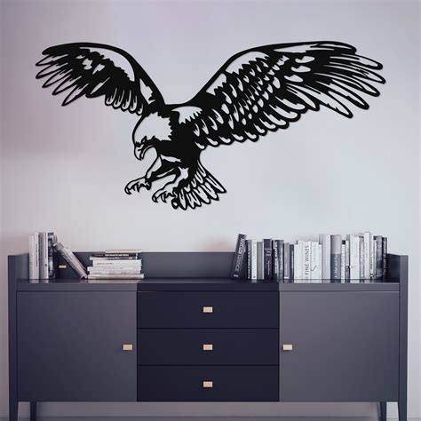 Large Metal Eagle Wall Art Eagle Wall Decor Metal Wall Art - Etsy