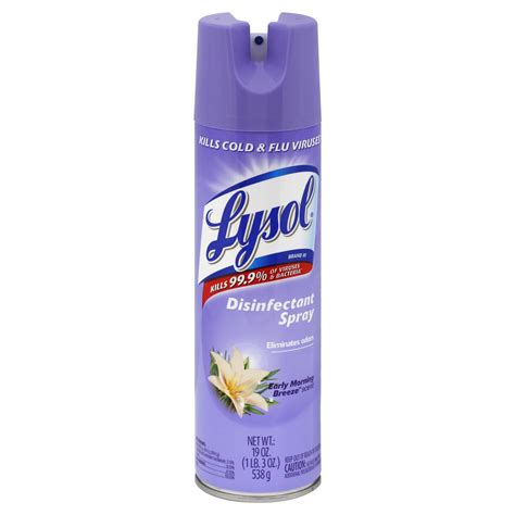 Lysol Disinfectant Spray, Early Morning Breeze Scent, 19 oz (1 lb 3 oz ...