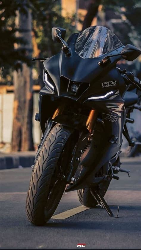 R15 V4, black bike, yamaha, bike, HD phone wallpaper | Peakpx