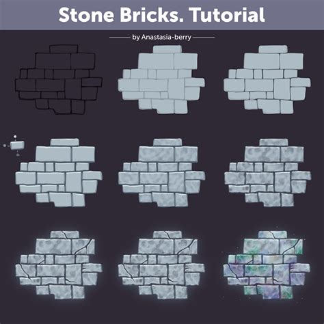 Stone Bricks. Tutorial | How To Draw by Anastasia-berry on DeviantArt ...