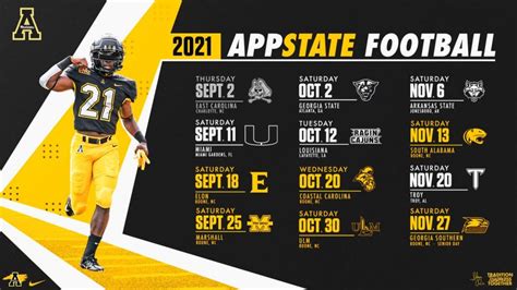 Breaking down App State's 2021 football schedule – The Appalachian