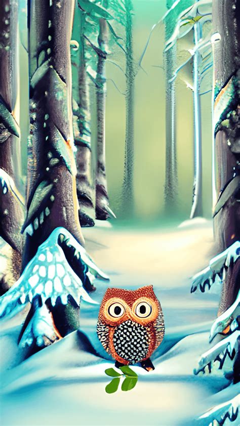 Snowy Woodland Creatures Adorable Animals in Winter · Creative Fabrica