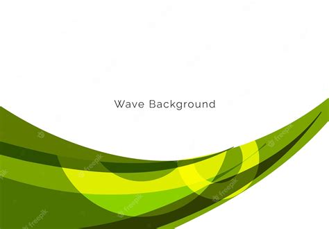 Premium Vector | Modern pattern green wave design background