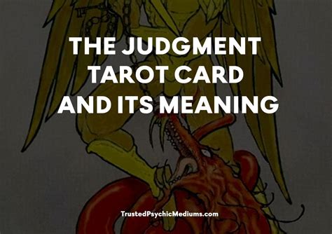 Judgment Tarot Card and its Meaning for Love, Money and Happiness