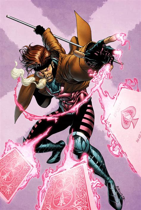 X-Men Month Gambit Colored by RobertAtkins on DeviantArt