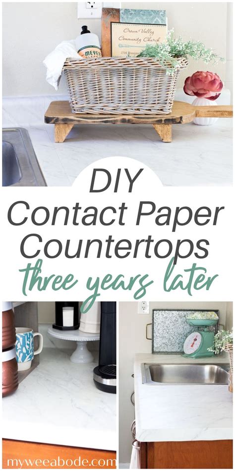 Do Contact Paper Countertops Hold Up - Three Year Update - | Diy ...