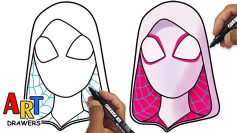 How to Draw GWEN Across THE SPIDER-VERSE - YouTube