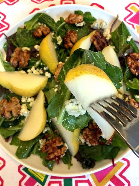 Pear, Walnut And Blue Cheese Salad – Melanie Cooks