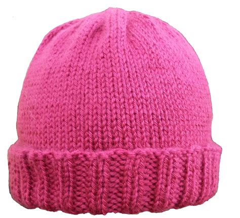 Free Quick Knitting Hat Patterns | Ribbed Brim Hat Pattern | Kniftybits ...