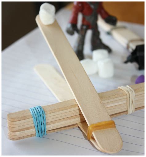 Catapult Made Of Popsicle Sticks