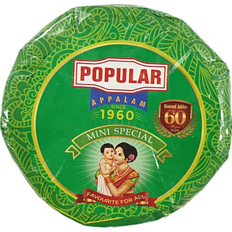 Buy Popular Appalam Mini Special 70 Gm Pouch Online at the Best Price ...