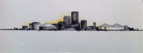 New Orleans Skyline Drawing at PaintingValley.com | Explore collection ...