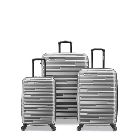 Samsonite Ziplite 4.0 3 Piece Spinner Expandable Luggage Set - Silver ...