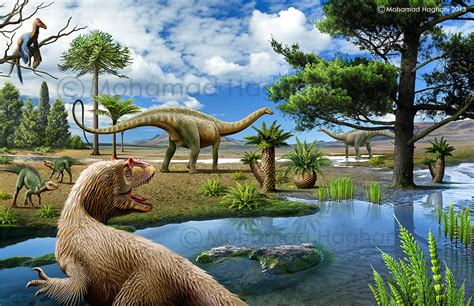 Some of the Jurassic period dinosaurs and plants by haghani on DeviantArt