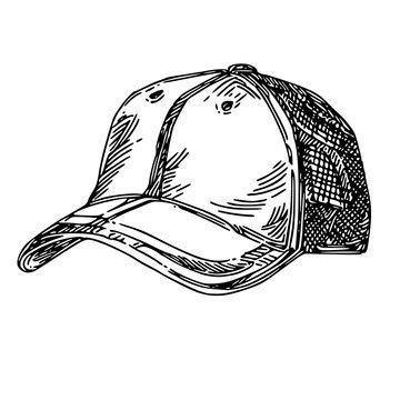 Fitted Hat Drawing