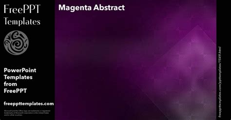 Magenta Abstract - PowerPoint Templates